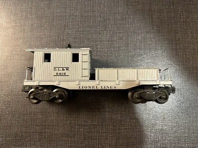 Lionel Lines Postwar #6419 O Gauge D.L. & W. Wrecking Car Work Caboose - Image 1 of 4