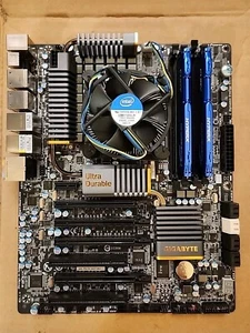 (Bundle) Gigabyte P67 LGA1155 Motherboard, i7 2600 CPU, CPU cooler, 8GB RAM - Picture 1 of 6