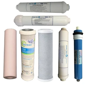 Reverse Osmosis Water Filters | Replace LRON 5-6-7 Stage + RO Membrane Filter - Picture 1 of 12