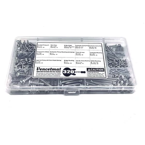 Guitar Screws Kit,304 Stainless Steel, #2#3#4#6#8 Fit Fender & Gibson Pickguard, - Picture 1 of 12