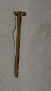 Antique Trunk Nails: 1" long, Brass Plated Steel, 1/4lb lot - Picture 1 of 3