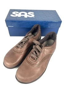 SAS Walk Easy Chocolate 8.5 Medium Women's Shoes New In Box - Picture 1 of 9