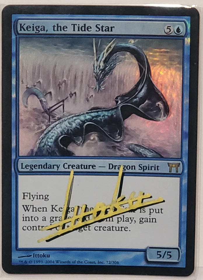 MTG FOIL KEIGA, THE TIDE STAR SHADOW SIGNED BY ITTOKU - Image 1 of 1