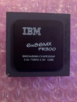 IBM 6x86MX PR300 IBM26x86MX-CVAPR300HF 3.0x 75MHZ-2.9V CORE ¡Raro! Foto 1 de 2