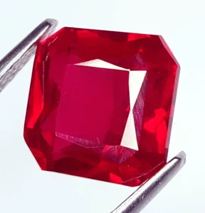 Rubí rojo natural certificado 9,26 quilates piedra preciosa suelta corte octágono rubí AAA+ calidad - Imagen 1 de 9