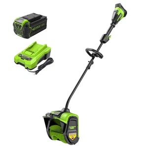 Greenworks 40V 12" Brushless Cordless Snow Shovel with LED Light 4.0Ah Batter... - Picture 1 of 6