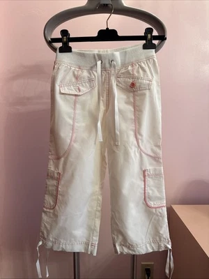 Vintage Y2K Limited Too White With Pink Accent Capris Girls 12 - Image 1 of 4