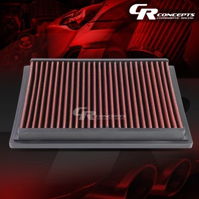 PAINEL DE FILTRO DE AR VERMELHO LAVÁVEL DE ALTO FLUXO PARA 1992-2005 BMW 325I/328I/525I/530I - Imagem 1 de 4