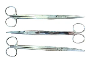 Drei Paar Edelstahl 9 Zoll Chirurgische Scheren, Menge 3 - Bild 1 von 6