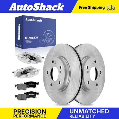 Front Brake Rotors Premium Ceramic Pads Calipers for 2022-2024 Honda Civic - Image 1 of 4