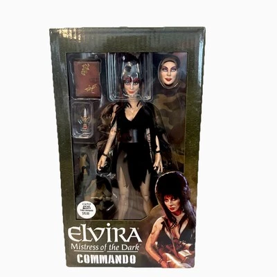 "Figura de acción vestida Neca Commando Elvira Mistress of the Dark - nueva en stock 8""" Foto 1 de 2
