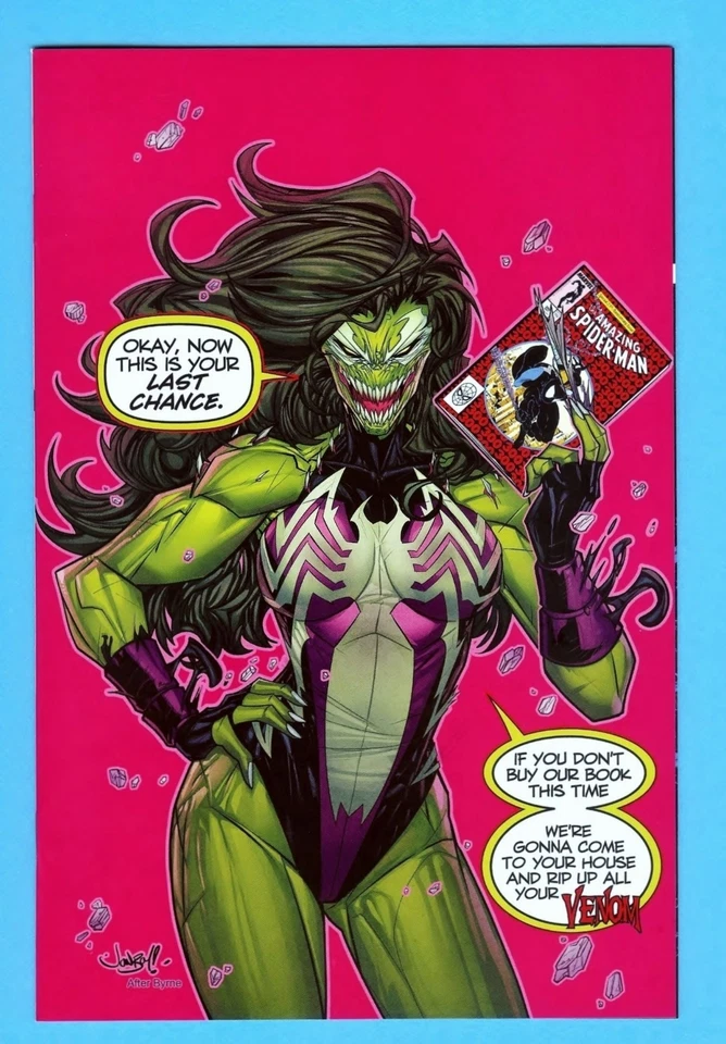 E se...? VENOM #1 NM+ 2024 JONBOY MEYERS VARIANTE VERGINE 1:100 / SHE-HULK #1! - Immagine 1 di 1