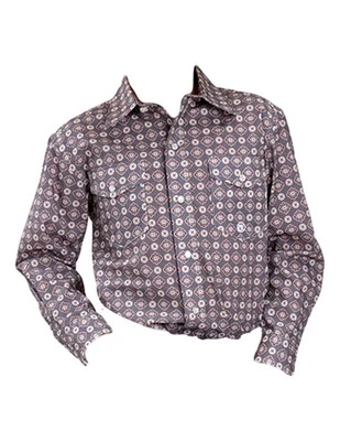 Camisa Roper Western Niños L/S Saltillo Gris a Presión 03-030-0225-4041 GY Foto 1 de 2