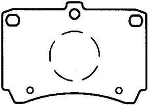 Fits 86-94 Mazda 323 Mercury Capri Tracer Front Brake Pads Bendix MKD319 - Image 1 of 3