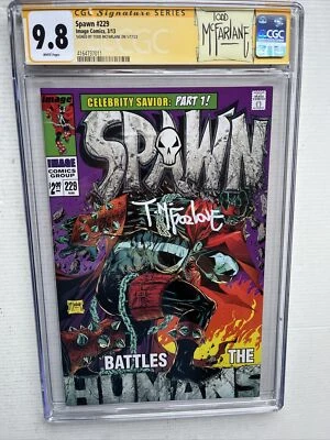 Spawn (2013) # 229 (CGC 9.8 SS WP) Signed Todd McFarlane  | Hulk Annual Homage - Image 1 of 4