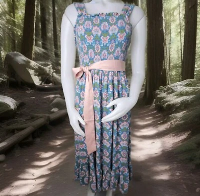 Matilda Jane Hummingbird Sun Dress Womens S Smocked Enchanted Garden Mothers Day - Image 1 of 4