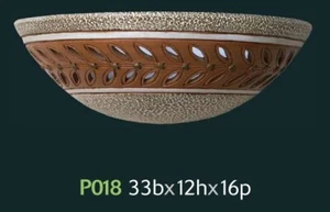 Applique in gesso da parete B33 x H12 x P16 - P018 - Lampada da soffitto parete - Foto 1 di 1