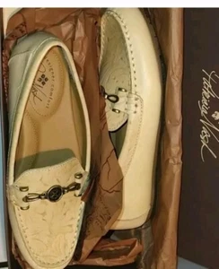 Patricia Nash Trevi Women's Leather Slip On Loafer Shoes Size 6M, NIB Rattan - Picture 1 of 9