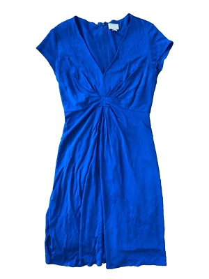 Banana Republic x Issa London Blue Teal Dress Cap Sleeve Knee Length Size 2 - Image 1 of 3