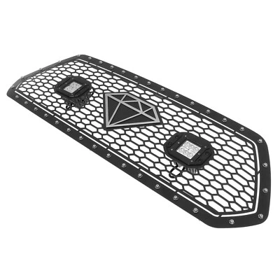 Inserto de rejilla LED de malla negra de acero inoxidable superior para Toyota Tacoma 2016-2017 Foto 1 de 3