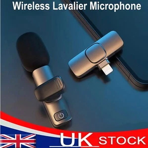 Wireless Lavalier Microphone For Phone Android iPhone ipad Vlog Live Stream Mic - Picture 1 of 13