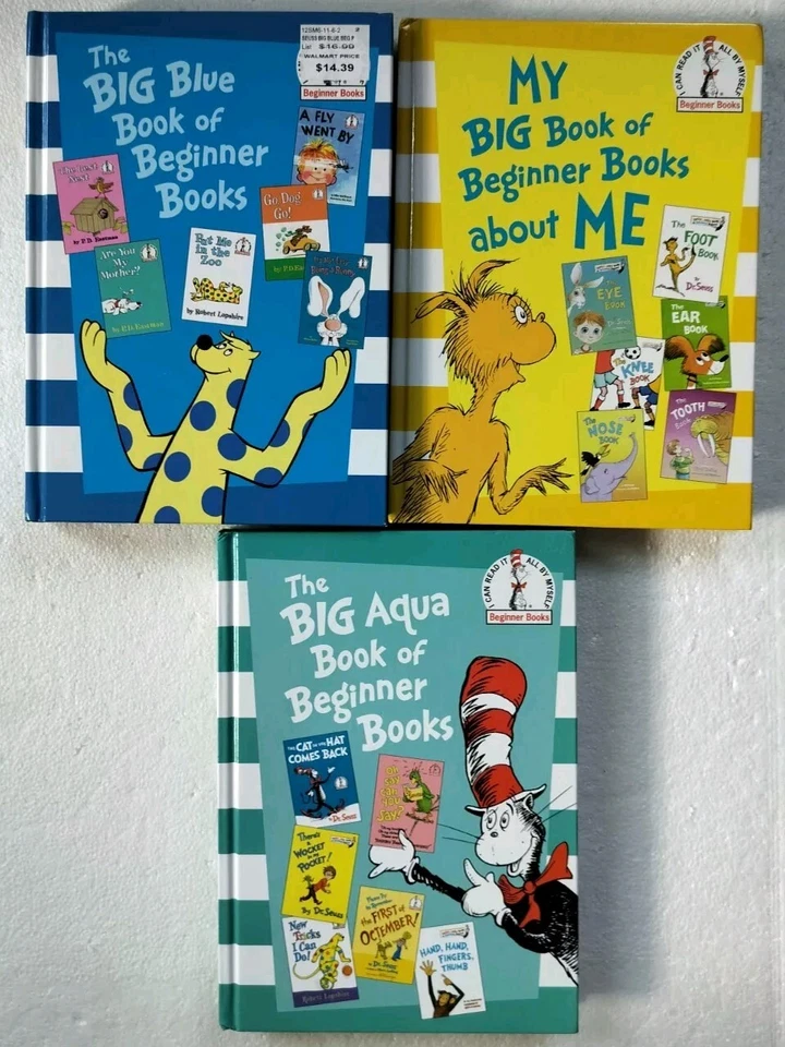 Lot 3 Dr Seuss Big Book of Beginner Books Hardback 18 Stories! LIKE NEW!! - Image 1 of 1