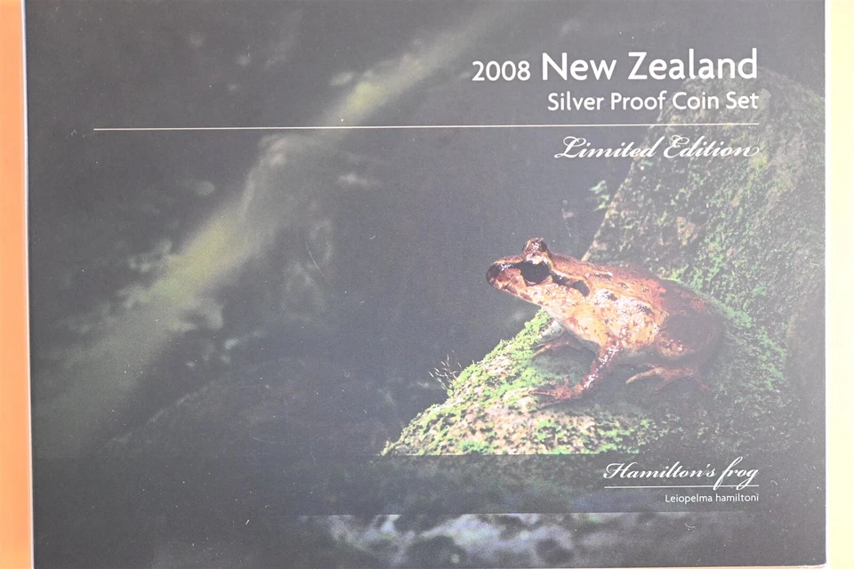 2008 New Zealand Silver Proof Coin Set Limited Edition - Hamilton's Frog - Image 1 of 4
