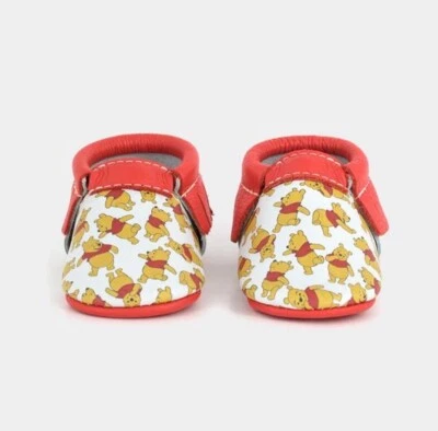Bebé Disney recién elegido Winnie the Pooh ¡Oh Bother! Mocasín talla 2 suela suave Foto 1 de 4