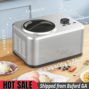 Homemade Ice Cream Maker for Kids, Stainless Steel ,LCD Display from Buford GA - Picture 1 of 7