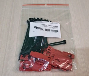 (QTY. 20) Lightware C-Lock USB-C Cable locker Zip Ties & M2 Screw Included - Picture 1 of 4