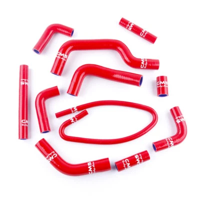Red Silicone Radiator Hose Kit for 2001-2002 Ducati Monster S4 / 2003-2007 S4R - Image 1 of 4