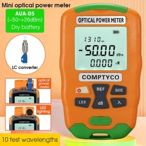 Mini 2 In 1 Optical Power Meter Optical Fiber Tester with LED Lighting -50+26dBm - Picture 1 of 10