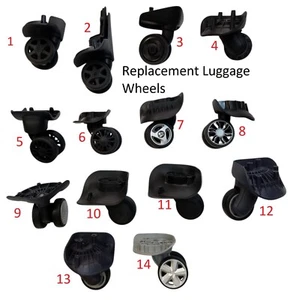 Luggage Replacement Wheels Suitcase Part Spinner Wheel Assorted Brands - Picture 1 of 297