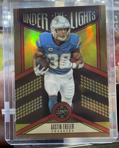 2023 PANINI LEGACY AUSTIN EKELER UNDER THE LIGHTS BRONZE HOLO /100 CHARGERS
