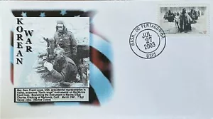 PANDA 3803 Veteranos de la Guerra de Corea General Lowe Examina Rango Flash Frente Marino - Imagen 1 de 1