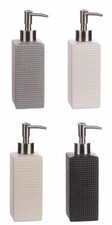 Dispenser Sapone in Ceramica Mosaico 6 x 6 x 20,5 cm 4 Colori