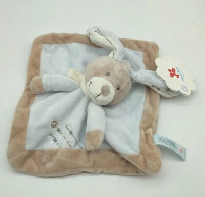 NICOTOY SCHMUSETUCH SCHNUFFELTUCH HASE Kuscheldecke Blau für Jungs Neu
