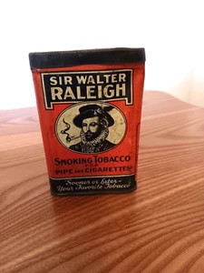 Sir Walter Raleigh Smoking Tobacco for Pipe and Cigarettes Vintage Tin - Picture 1 of 7