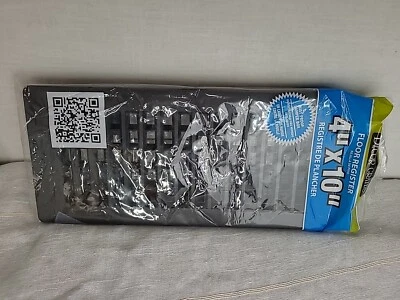 Decor Grates Floor Register Plastic Cover Vent Black 4" x 10" PL410 - Image 1 of 2