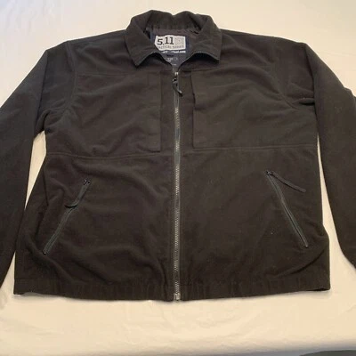 511 Tactical Black Lined Fleece Full Zip Up Jacket Men’s Large - Image 1 of 4