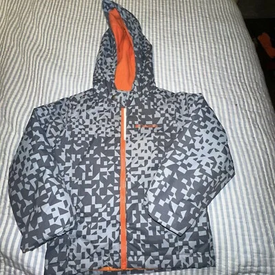 Columbia Chaqueta con Capucha con Bolsillos Naranja/Gris Unisex Niños Talla XXS Foto 1 de 4