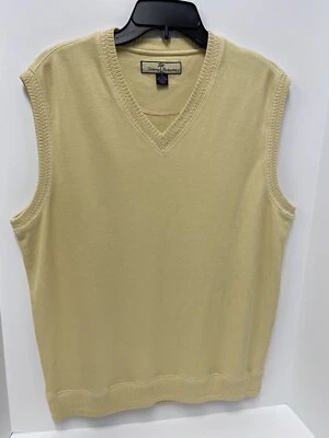 Tommy Bahama mens medium vest beige/yellow - Image 1 of 4