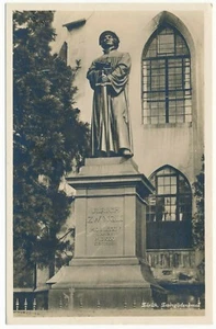 Zwingli Denkmal Statue Zurich Switzerland Heinrich Natter Bronze Wasserkirche - Picture 1 of 2