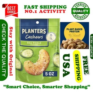 PLANTERS Dill Pickle Cashews, Whole Cashews, Individual Nuts Snack Packs, Party, - Picture 1 of 7