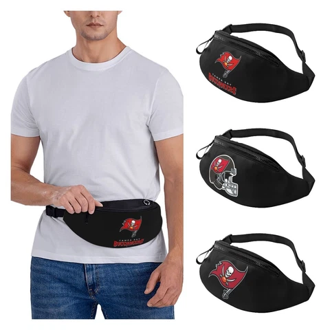 Tampa Bay Buccaneers Running Belt Fanny Pack Outdoor Waist Bag Hiking Zip Bag Cover
