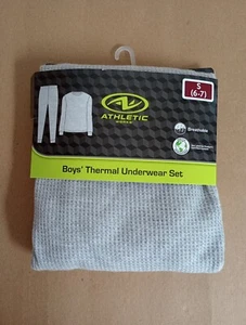 Boys Athletic Works Thermal Underwear Set (Size S 6-7) BRAND NEW W TAGS - Picture 1 of 3