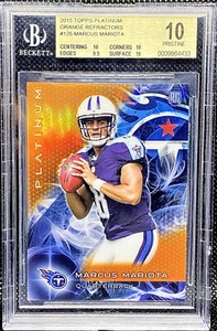 Marcus Mariota 2015 Topps Platinum Orange Refractor Rookie RC BGS 10 Pristine