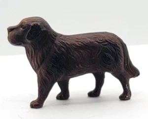 Vintage Celluloid L Dog Viscoloid Hollow Toy Figure Saint Bernard - Picture 1 of 6