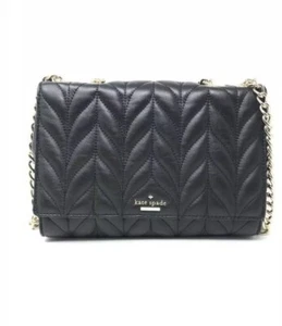 "Neu Kate Spade Bariar Lane gesteppte Emelyn Umhängetasche schwarz 7""-10""-3""" - Bild 1 von 6