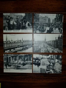 6 Postkarten Alt-Hamburg - Bild 1 von 5